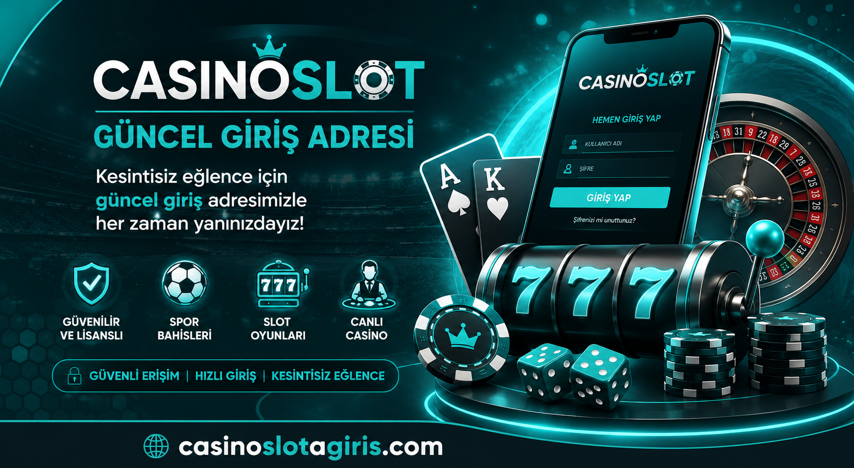 Casinoslot bahis ve casino sitesi; yıllardır premium kalitede online hizmet veriyor. Sadece Türkiye değil, Kıbrıs, balkanlar sahasında da üyeleri bulunuyor. 